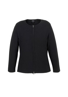 BIZ COLLECTION LC3505 WOMENS 2-WAY ZIP CARDIGAN